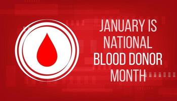 National Blood Donor Month concept. Banner with glowing low poly white blood drop on red background. Vector illustration.