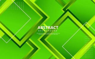 Abstract geometric square shape green color background vector