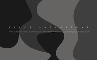 Abstract handrawn waveshape black background vector