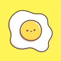 cute egg character vector