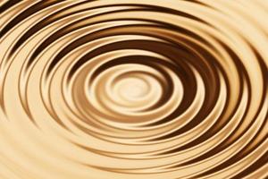 Blurred bronze water ring with liquid ripple, abstract background texture photo