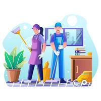 Cleaning Service Illustration vector