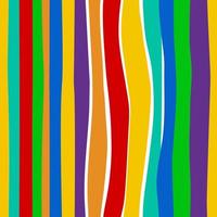 An abstract striped seamless pattern of curved lines in bright colors vector