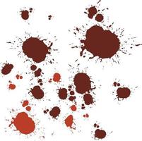 Colorful splashes and blots from paint. Abstract stains and drops of red and burgundy ink. Graffiti on walls. vector