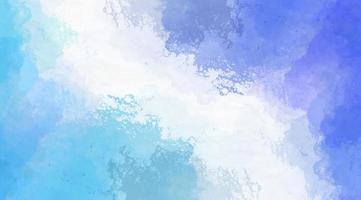 Hand Painted Soft Blue and Dark Blue Watercolor Background photo