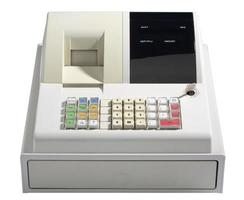 Cash Register isolated with clipping path photo