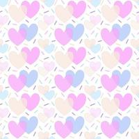Seamless pattern background of pastel heart shapes design for clothes,paper,textile, tiles photo