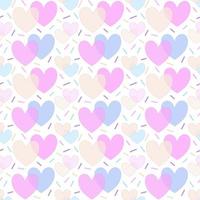 Seamless pattern background of pastel heart shapes design for clothes,paper,textile, tiles photo