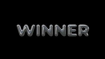 WINNER, Text title animation video