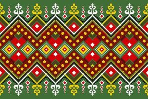 Seamless geometric ethnic asian oriental and tradition pattern design for texture and background. Silk and fabric pattern decoration for carpet, clothing, wrapping and wallpaper vector