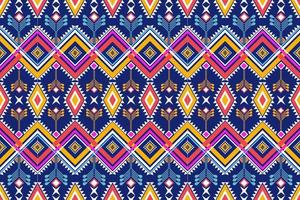 Seamless geometric ethnic asian oriental and tradition pattern design for texture and background. Silk and fabric pattern decoration for carpet, clothing, wrapping and wallpaper vector