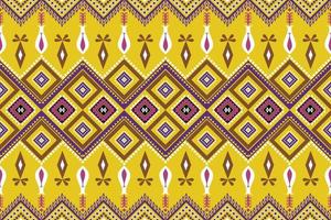 Seamless geometric ethnic asian oriental and tradition pattern design for texture and background. Silk and fabric pattern decoration for carpet, clothing, wrapping and wallpaper vector