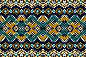 Seamless geometric ethnic asian oriental and tradition pattern design for texture and background. Silk and fabric pattern decoration for carpet, clothing, wrapping and wallpaper vector