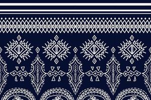 Diseño de patrón de tradición y oriental asiático étnico geométrico sin costuras para textura y fondo. decoración de patrones de seda y tela para alfombras, prendas de vestir, envolturas y papel tapiz vector