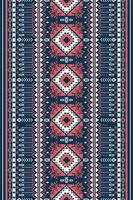 Seamless geometric ethnic asian oriental and tradition pattern design for texture and background. Silk and fabric pattern decoration for carpet, clothing, wrapping and wallpaper vector