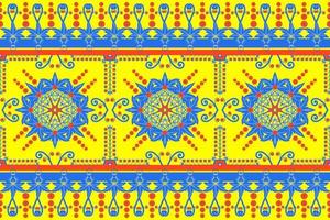 Seamless geometric ethnic asian oriental and tradition pattern design for texture and background. Silk and fabric pattern decoration for carpet, clothing, wrapping and wallpaper vector