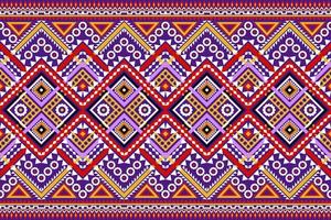 Diseño de patrón de tradición y oriental asiático étnico geométrico sin costuras para textura y fondo. decoración de patrones de seda y tela para alfombras, prendas de vestir, envolturas y papel tapiz vector