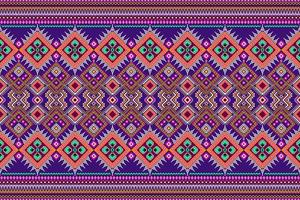 Diseño de patrón de tradición y oriental asiático étnico geométrico sin costuras para textura y fondo. decoración de patrones de seda y tela para alfombras, prendas de vestir, envolturas y papel tapiz