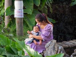 woman and newborn photo