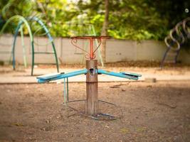 old playground and vintage photo