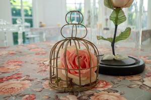 flower and cage photo