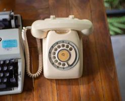 teléfono y vintage foto