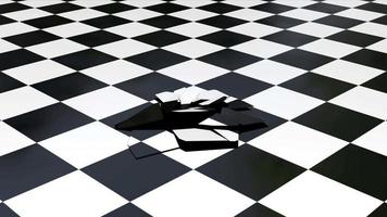 Shattering Checker Pattern Floor video