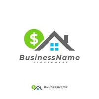 Money House logo vector template, Creative Money logo design concepts