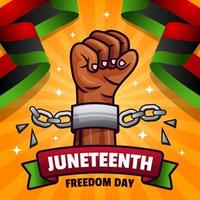 Juneteenth Freedom Day Concept vector