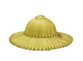 Palm hat for farmers isolated on white background photo