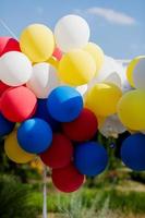 balloons with happy celebration