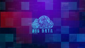 Digital cloud computing, Technology digital data futuristic abstract background photo