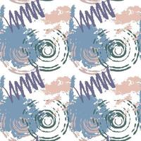Seamless abstract pattern from paint strokes. Grunge style vector background