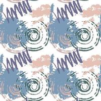 Seamless abstract pattern from paint strokes. Grunge style vector background