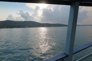 wooden boat and sea photo