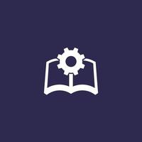 manual, instructions vector icon