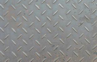 metal diamond plate in silver color background photo