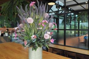 flower and cafe photo