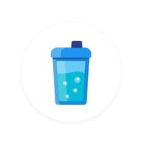 Sport shaker icon, flat style vector