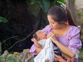 woman and baby photo