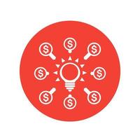 crowdfunding icon, funding, contributions symbol vector