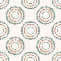 Brown-green color ethnic circle shape tie dye stripe seamless pattern on white cream background. Use for fabric, interior decoration elements, upholstery, wrapping. photo