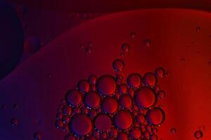 abstract liquid circles background. 3D bubble texture. trendy fluid gradient for design, template, and copy space photo