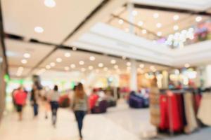 Blurred shopping mall background photo