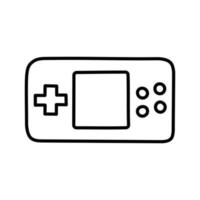 Console. Hand Drawn Doodle Kid Stuff Icon. vector