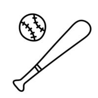 Baseball. Hand Drawn Doodle Kid Stuff Icon. vector