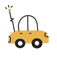 coche RC. icono de cosas de niños de fideos dibujados a mano. vector