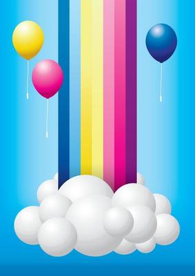 Rainbow backdrop vector