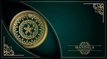 Luxury Mandala Islamic Background with Golden Arabesque Pattern Vector eps 10