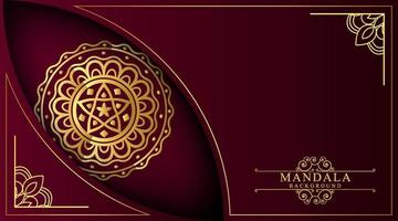 Decorative Golden Luxury Mandala Background Vector eps 10